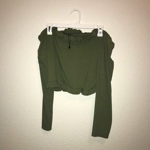 Off shoulder Crop Top